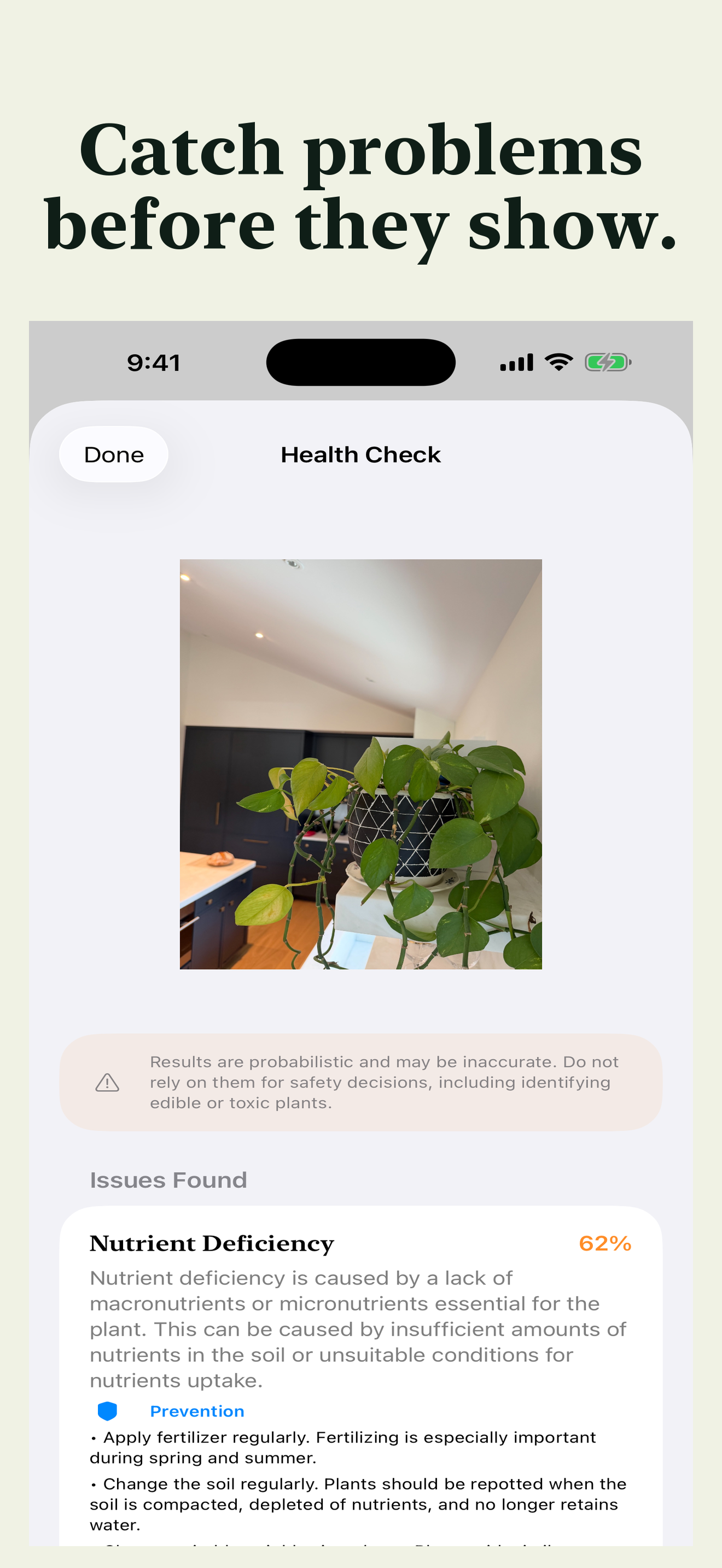 FloraVibes screenshot 06 — Health Diagnosis